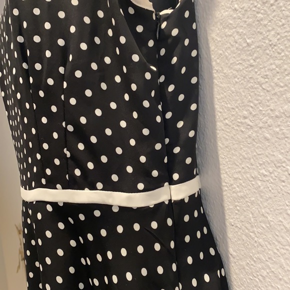 LC Lauren Conrad black and white Polk a dot dress size 10 fits like a Medium 💕 - Picture 5 of 8